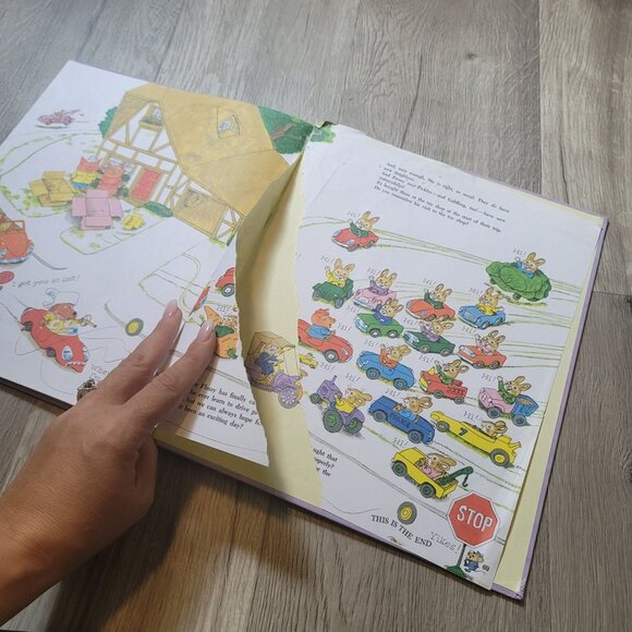 vintage Richard Scarrys Cars and Trucks and Things That Go Book golden book - Picture 6 of 14